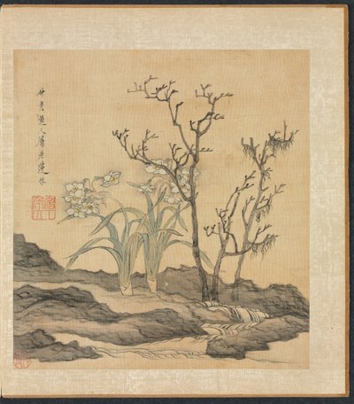Obrazy podle starých mistrů: Narcis a holé stromy, 1598-1652. od Chen Hongshou
