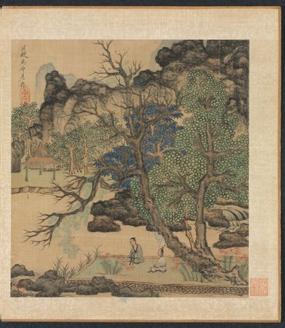 Obrazy podle starých mistrů: Učenci v zahradě, 1598-1652. od Chen Hongshou