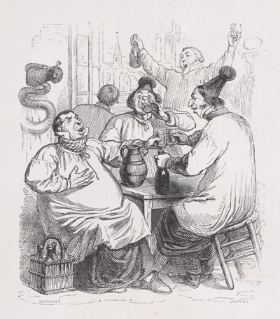 Farní zpěváci z The Complete Works of Béranger, 1836. od Cherrier