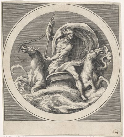 Neptune Bohové a bohyně (kopie) (název série) od Cherubino Alberti (possibly)