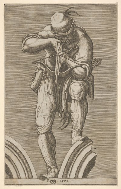 Muž střílející z kuše, 1579. od Cherubino Alberti