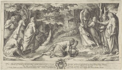 Izraelité prchají z Egypta od Cherubino Alberti