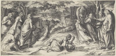 Izraelité prchají z Egypta od Cherubino Alberti