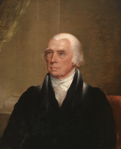 James Madison (1751-1836), asi 1829-30 (olej na plátně) od Chester Harding