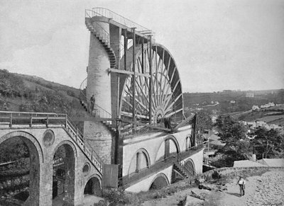 Laxey Wheel, Isle of Man, c1896 od Chester Vaughan