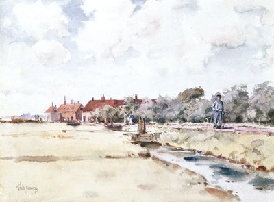 Scéna kanálu od Childe Frederick Hassam