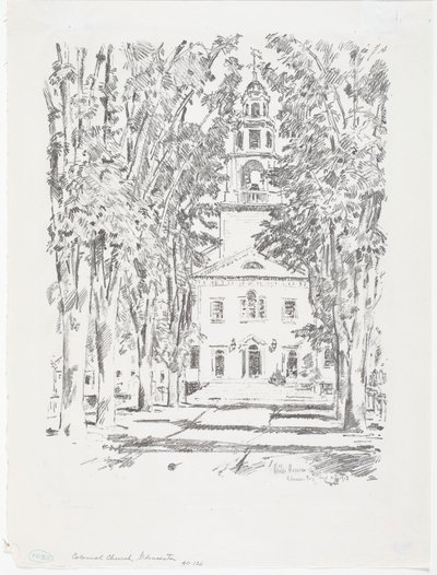 Koloniální kostel, Gloucester od Childe Frederick Hassam