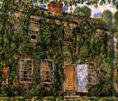 Home Cottage, East Hampton, kolem roku 1916 (olej na plátně) od Childe Frederick Hassam