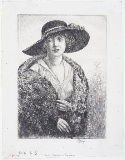 Slečna Erminie Gagnonová od Childe Frederick Hassam