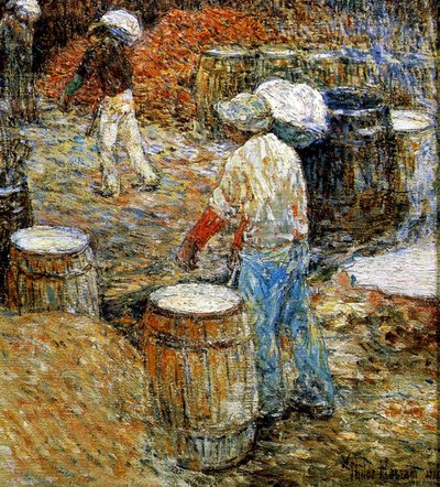 New York, Hod Carriers od Childe Frederick Hassam