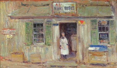 News Depot, Cos Cob od Childe Frederick Hassam