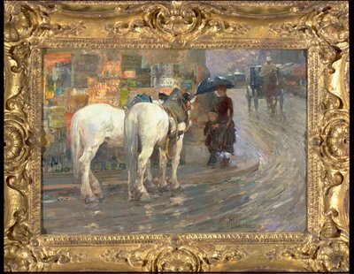Paris Street Scene, c.1889 (oil on carton)   1412559   cs       czech Successfully Translated  Original: Maleren Otto Balle Translat: Maleren Otto Balle 1279707 cs czech Successfully Translated Original: Faust, Mephistopheles and the Poodle, from Faust Tra od Childe Frederick Hassam