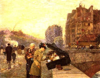 Paris, the Quai St Michel, c.1888 (oil on canvas)   1408678   cs       czech Successfully Translated  Original: Zephyrus Translat: Zephyrus 1379956 cs czech Successfully Translated Original: Adam en Eva in het paradijs Translat: Adam en Eva in het paradijs od Childe Frederick Hassam