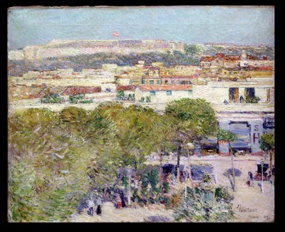 Place Centrale a Fort Cabanas, Havana od Childe Frederick Hassam