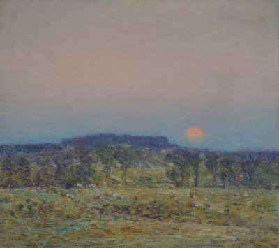 září Východ Měsíce od Childe Frederick Hassam