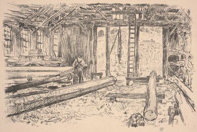 Spar Shop, Gloucester od Childe Frederick Hassam