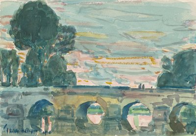 Most v Grezu od Childe Frederick Hassam