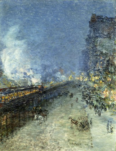El, New York od Childe Frederick Hassam