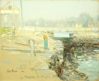 The Mill Dam, Cos Cob od Childe Frederick Hassam