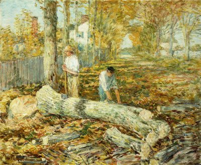 Dřevorubci (Starý jilm) od Childe Frederick Hassam