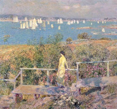 Jachty, Gloucester od Childe Frederick Hassam