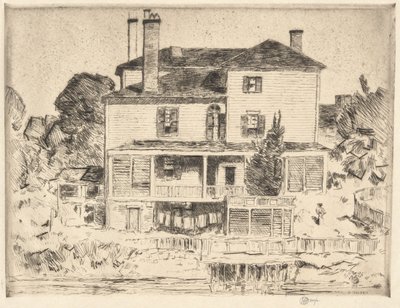 Portsmouth Mansion, 1916 od Childe Hassam
