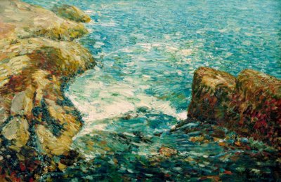 Surfujte a skály od Childe Hassam
