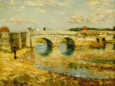 Most přes Stour od Childe Hassam