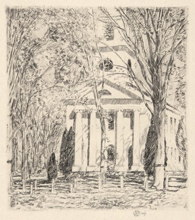 Kostel v Old Lyme, 1924 od Childe Hassam