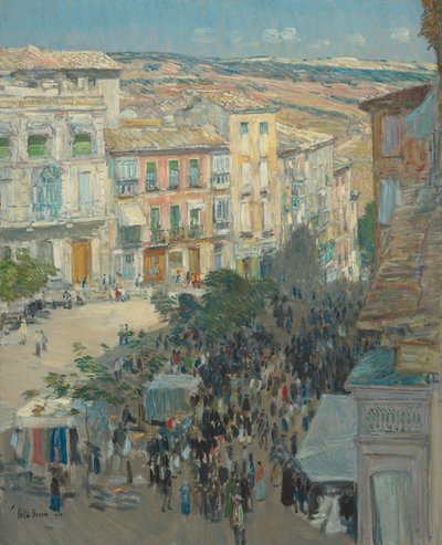 Pohled na jihofrancouzské město od Childe Hassam