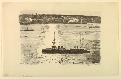 Francouzský křižník od Childe Hassam