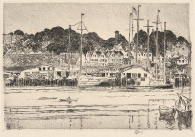 Gloucester, Inner Harbor, 1919 od Childe Hassam