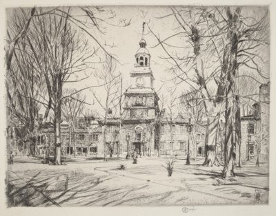 Independence Hall od Childe Hassam