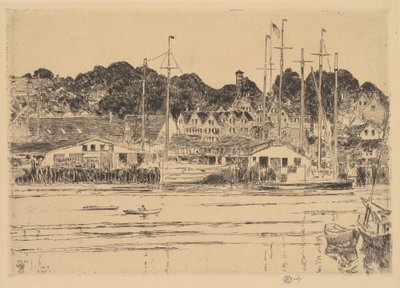 Inner Harbor, Gloucester od Childe Hassam