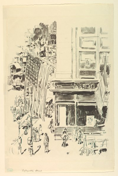 Ulice Lafayette od Childe Hassam