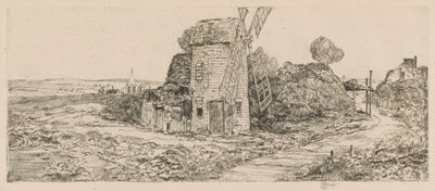 Long Island Windmill, 1929 od Childe Hassam