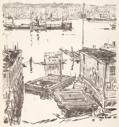North River od Childe Hassam