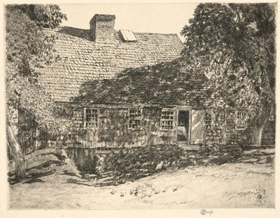Old Mulford House, Easthampton, 1926 od Childe Hassam