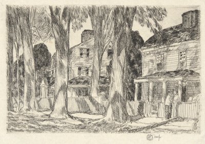 Sunlight Village Street, 1925 od Childe Hassam