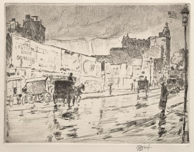 Billboards, New York, 1896. od Childe Hassam