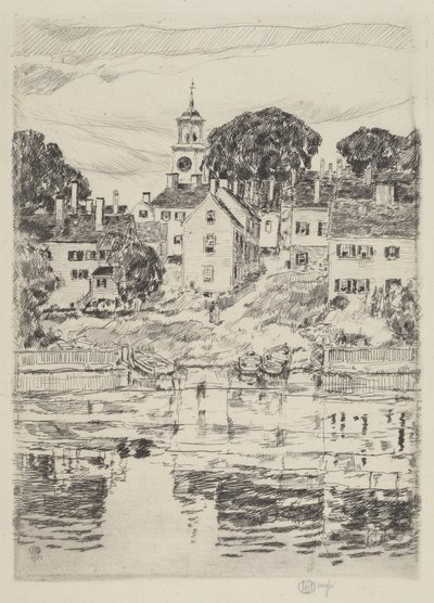 Kostelní věž, Portsmouth od Childe Hassam