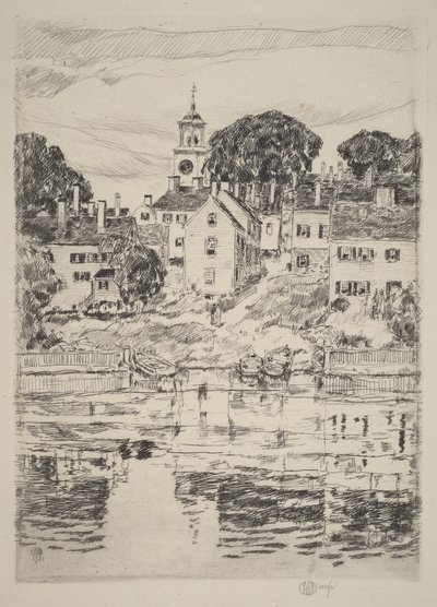 Kostelní věž, Portsmouth od Childe Hassam