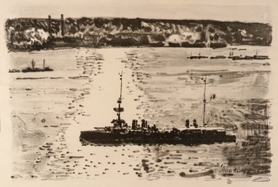 Francouzský křižník od Childe Hassam