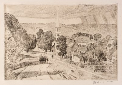 Vermont Village (Peacham) od Childe Hassam