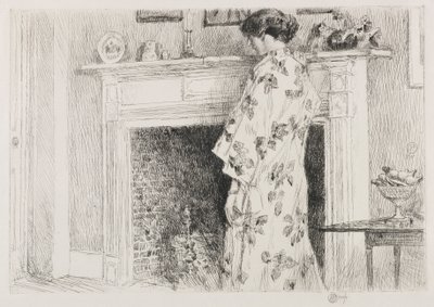 Bílé kimono od Childe Hassam
