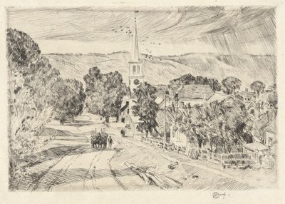 Vermont Village, 1923 od Childe Hassam