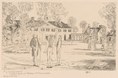 Washington na Mt. Vernon od Childe Hassam