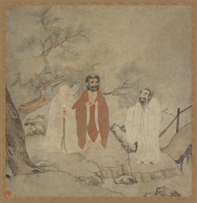 Šákjamuni, Laozi a Konfucius, mezi 1368 a 1644 od Chinese Master