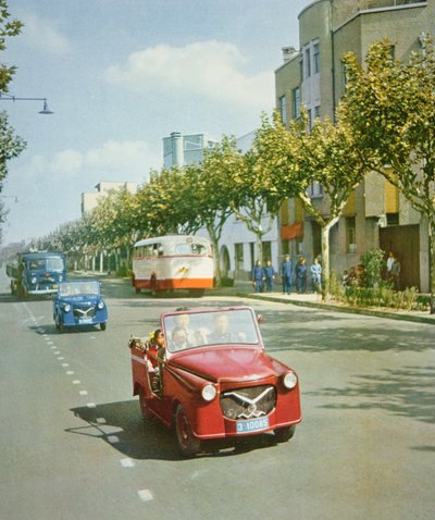 Miniaturní taxíky nahrazující pedicab v Šanghaji v Číně od Chinese Photographer