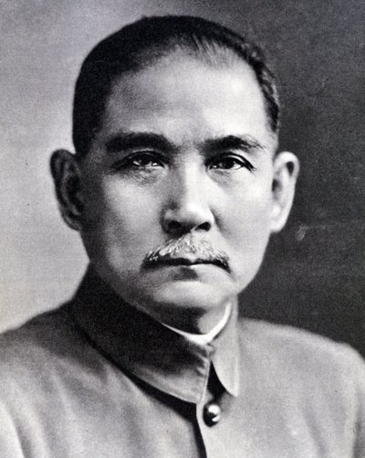 Portrét Sun Yat-sen (Yat Sen, Zhongshan) (1866-1925), čínský revolucionář a státník. od Chinese Photographer